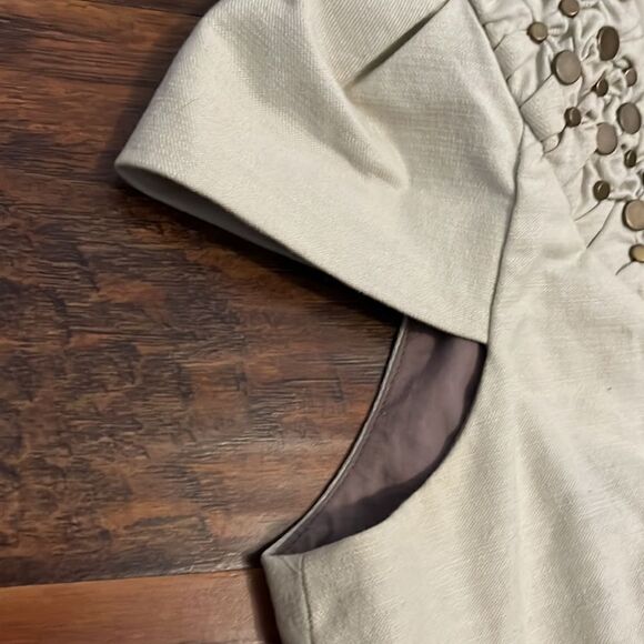 Anthropologie Idra Nailhead Embellished Cropped Jacket - Picture 10 of 12